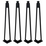4'lü Dekoratif Metal Firkete Sehpa Ayağı (44 cm Yükseklik)