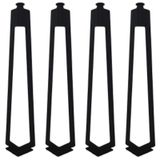 4'lü Dekoratif Metal Firkete Sehpa Ayağı 52 cm Yükseklik