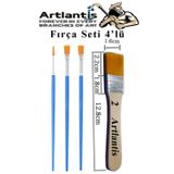 4'Lu Firca Seti 1 Paket 2 Numara Zemin Fircali Set Akrilik Boya Yagli Boya Guaj Boya Sulu Boya Sanatsal