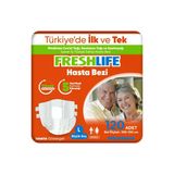4'Lü Freshlife Large Bel Bantlı Yetişkin Hasta Bezi 30X4 (120 Adet)