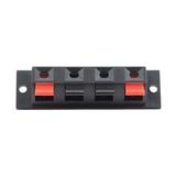 4lü Hoparlör Terminal Soketi Panel Montaj Tip Yaylı Speaker Ses Kablo Bağlantı Birleştirme Konnektör