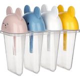 4'lü Kolay Şekillendirici Sevimli Çocuk Meybuz & Dondurma Kalıbı