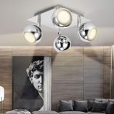 4lü krom SPOT KÜRE PANASONIC GÜN IŞIĞI AMPULLÜ hareketli duvar aplik led avize MYL003426