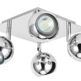 4lü krom SPOT KÜRE PANASONIC GÜN IŞIĞI AMPULLÜ hareketli duvar aplik led avize MYL003427