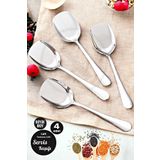 4Lu Lux Servis Kasigi Seti Buyuk Boy Paslanmaz Celik Kasik Salata Pasta Yemek Servis Mutfak Kasigi
