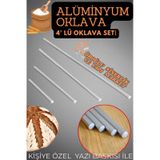 4'lü Masterchef Alüminyum Paslanmaz 30-50-75-100 Cm Oklava Seti