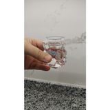 4’lü Mini Kahve Yanı Sunum & Şerbet - Kokteyl Bardağı – 60 ml - Şeffaf - Beyaz - 60 ml