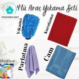 4'lü Mucize Araba Yıkama Mikrofiber Temizlik Bezi Seti