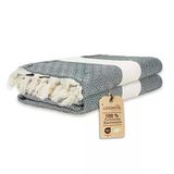 4'Lü Paket -%100 Pamuk Peştamal 100X180 Cm, Havuz Ve Plaj Havlusu, Spor Havlusu, Hızlı Kurur Ve Koku Yapmaz, Emici, Hafif Ve Kompakt, Siyah