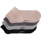4'lü Paket Bambu Erkek Patik Çorap Gri-Siyah-Bej-Füme - 40 - 46