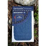 4'lü Paket Ütü Ile Yapışan Kot Arma Patch Kot Yaması, Onarım (Açık Mavi) Denim, Jeans