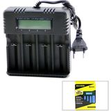 4lü Pil Şarj Aleti 3000MA 4.2V Fişli=ac 100-240V Etc - 26650 - 18650 - 16340 (4887) - 1 Adet