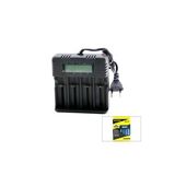 4Lü Pil Şarj Aleti 3000Ma 4.2V Fişli=Ac 100-240V Etc - 26650 - 18650 - 16340 (4915)