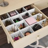 4'lü Plastik Ayarlanabilir Çekmece Düzenleyici Organizer - Iç Içe Geçmeli Kesilebilir - 8CMX43CM - Mutfak Iç Çamaşırı Çorap Sütyen Dolap Takı Makyaj (4)