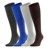4'lü Set Erkek Dizaltı Lüks Merserize Çorap, Yüksek Kaliteli Mısır Pamuğu, İnce Ağ Yapısı, Geniş Renk Yelpazesi, Optimum Dayanıklık, Günlük Kıyafetlere ve Modaya Uygun 40-44