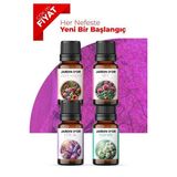 4'lü Set Esansiyel Uçucu Yağ Buhurdanlık Yağı Hava Nemlendirici Aroma Difüzörü Kokusu Esans 4x