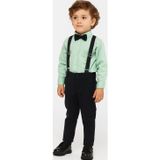 4'lü Set Gömlek & Pantolon & Papyon & Askılık Erkek Çocuk Takım