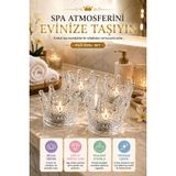 4'lü Set Kristal Taç Mumluk Şeffaf OPH-001442