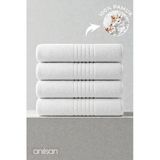 4'Lü Strip Banyo Havlusu - 70X140 Cm, 475 Gr, %100 Pamuk, Spa Ve Otel Havlusu