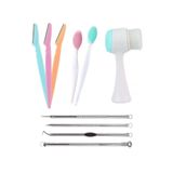 4LÜ Yüz Bakım Seti 4lüKomedon-Yüz Yıkama Fırçası-Peeling Fırçası-3lüKaş Usturası