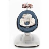 4moms Mamaroo 5.0 Elektrikli Ana Kucağı - Slate Blue + Yenidoğan Destek Pedi - Beyaz