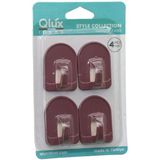 4PCS DOME ASKI NO-1 REKLİ PLASTİK YAPIŞKANLI MONTAJ (5264)