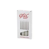 4Pcs - İnce Çap=1.6Cm - Uzunluk=12Cm Beyaz Klasik Market Mum (5224)