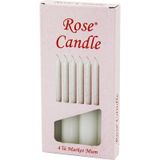 4pcs - Kalın Çap 2cm - Uzunluk 15cm Beyaz Klasik Market Mum 5250 Diğer