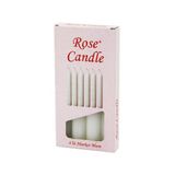 4PCS - KALIN ÇAP=2CM - UZUNLUK=15CM BEYAZ KLASİK MARKET MUM (5264)