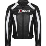 4riders Circuit Dana Derisi Korumalı Motosiklet Montu (Siyah / Beyaz) - 2XL