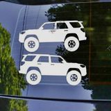 4Runner Kelebek Cam Oto Sticker 17 CM 2 Adet