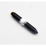4’ü 1 Arada LED Işıklı Stres Çarklı Stylus Tükenmez Kalem – Telefon Uyumlu, Döner Mekanizma, Mini Çok Fonksiyonlu Kalem (Siyah)