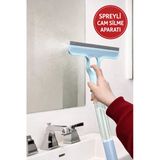 4’ü 1 Arada Spreyli Cam Silme Aparatı – Çekçekli Camsil, Fırçalı Pencere & Ayna Temizleyici