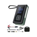4’ü 1 Arada Taşınabilir Araç Akü Takviye & Hava Kompresörü 150 PSI – 8000mAh Powerbank, LED Işık, Dijital Göstergeli Lastik Şişirme Pompası