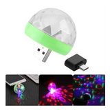 4w Usb Müzik Ritimli Ledli Sihirli Disko Topu Mikro Usb Otg Adaptörü Hediye
