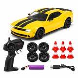 4WD Uzaktan Kumandalı Drift Yarış Arabası Seti - 2.4GHz Kesintisiz Bağlantı - Yedek Lastik ve Koniler Dahil Profesyonel RC Drift Aracı - Işıklı ve Şarjlı