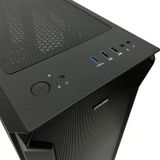 4X12CM Frgb LED Fanlı Bilgisayar Kasası, Cam Yan Panelli ve USB 3.0