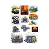 4x4 Off Road Sticker Set4 12 Parça Telefon, Tablet, Defter, Laptop Sticker