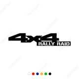 4x4 Rally Raıd Yazısı Sticker Yapıştırma 15cm