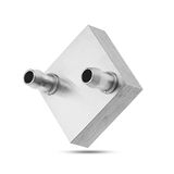 4x4cm Sıvı Su Aluminyum Soğutucu Blok 90 Derece Bilgisayar Cpu Grafik Gpu Anakart Xbox Lazer Kafa Soğutma Radyatör Mini Klima Fan Buzdolabı Buzluk Peltier 40x40mm Isıtıcı