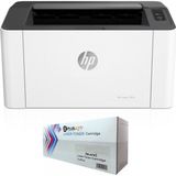 4ZB78A Laserjet 107W Lazer Yazıcı Sınırsız Chipli ve Tam Dolu Pluscopy Tonerli - Beyaz