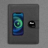 5.000 MAH POWERBANK, 10W MAGSAFE UYUMLU ŞARJ ÖZELLİKLİ, TELEFON STANDLI, LED IŞIKLI LOGO, TAŞINABİLİR HIZLI ŞARJ CİHAZI VE NOT DEFTERİ