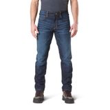 5.11 Defender-Flex erkek ince iş pantolonu, dikilmiş cepli, bel kuşağı, tarz 74465, erkek, Defender-Flex kot pantolon 28W / 30L Siyah