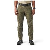 5.11 Tactical Erkek Simge Kargo Pantolonu, Keten Tac Streç, Guessted, Teflon Kaplama, Stil 74521, Yeşil, 38X32