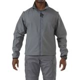 5.11 Tactical Erkek Valiant Soft Shell Light Patrol Duty Ceket, Rüzgar Geçirmez, Stil 48167 M Gri