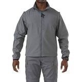 5.11 Tactical Erkek Valiant Soft Shell Light Patrol Duty Ceket, Rüzgar Geçirmez, Stil 48167 XL Gri