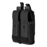 5.11 Tactical Flex Çift Tabanca Mag Kılıfı Kılıf - Çok Yönlü Flex-HT Montaj, Su Geçirmez Askılar, Dayanıklı - Siyah, 1 SZ, Stil 56678