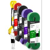 5-15-25-35-45 Kg Direnç Bandı Seti Kas Geliştirme Lastiği Fitness Pilates Cross Training Bant 5 Boy