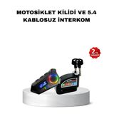 5.4 İntercom Alarmlı Disk Kilidi Seti Güçlü Ses Güvenlik