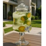 5.5 Litre Ayaklı Cam Sebil – Musluklu İçecek Dispenseri | Limonata, Detoks, Aromalı Su Sunumluk